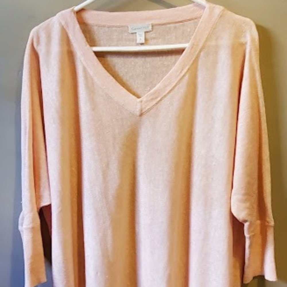 Garnet Hill Lightweight Linen Flowy Sweater